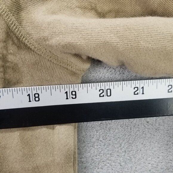 Womens Goodfellow Tan Tie Dye Pullover Sweatshirt Crew Neck Cotton Blend S - Picture 4 of 5